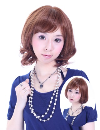 Wigs2you 接髪片 無痕假髪接髪片 短款卷髪補髪塊 增厚加長假髪片 無劉海假髪套E-032